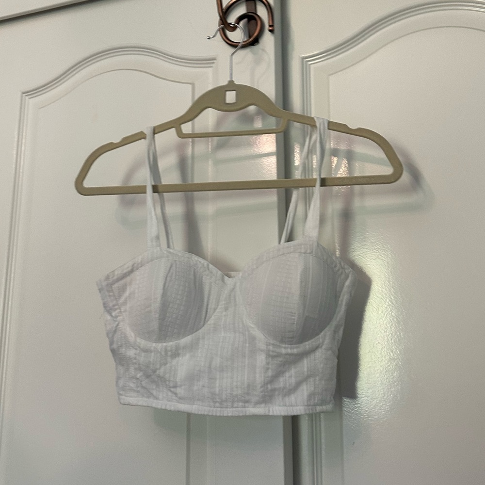 White Crop top